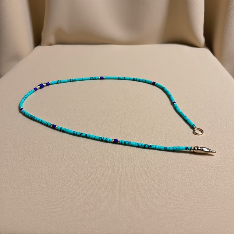 Turquoise and Lapis Lazuli Beaded Necklace