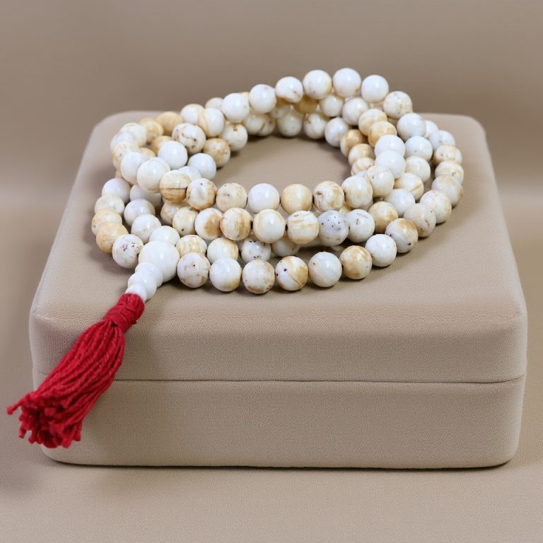 Sacred Conch Shell Japa Mala