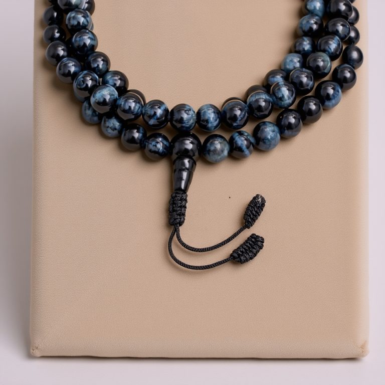 Black Tiger Eye Stone Meditation Mala