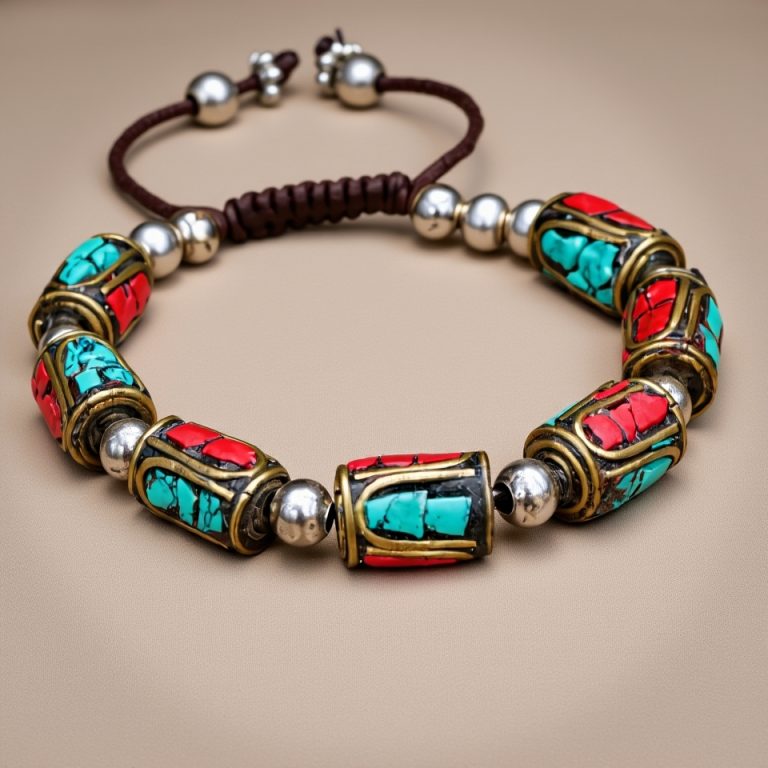 Copper and Zinc Brass Wrist Mala