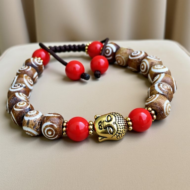 Yak Bone Wrist Mala for Spiritual Practice