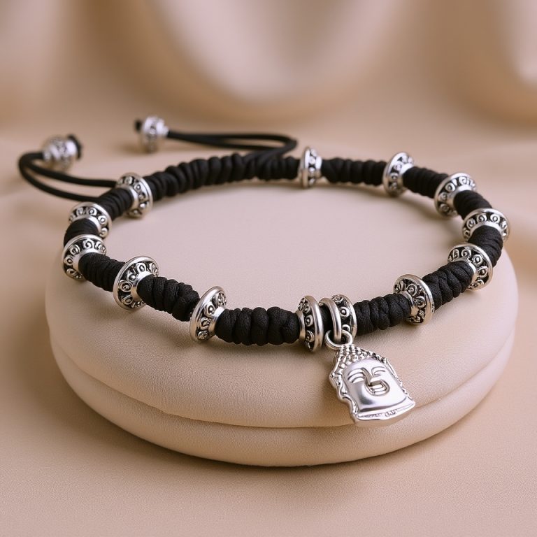 Buddha Head Hand Knotted Natural Bead Mala