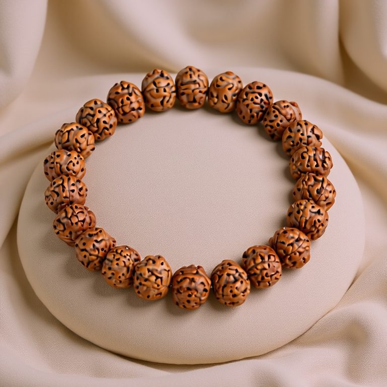 5 Faces Rudraksha Seed Wrist Mala