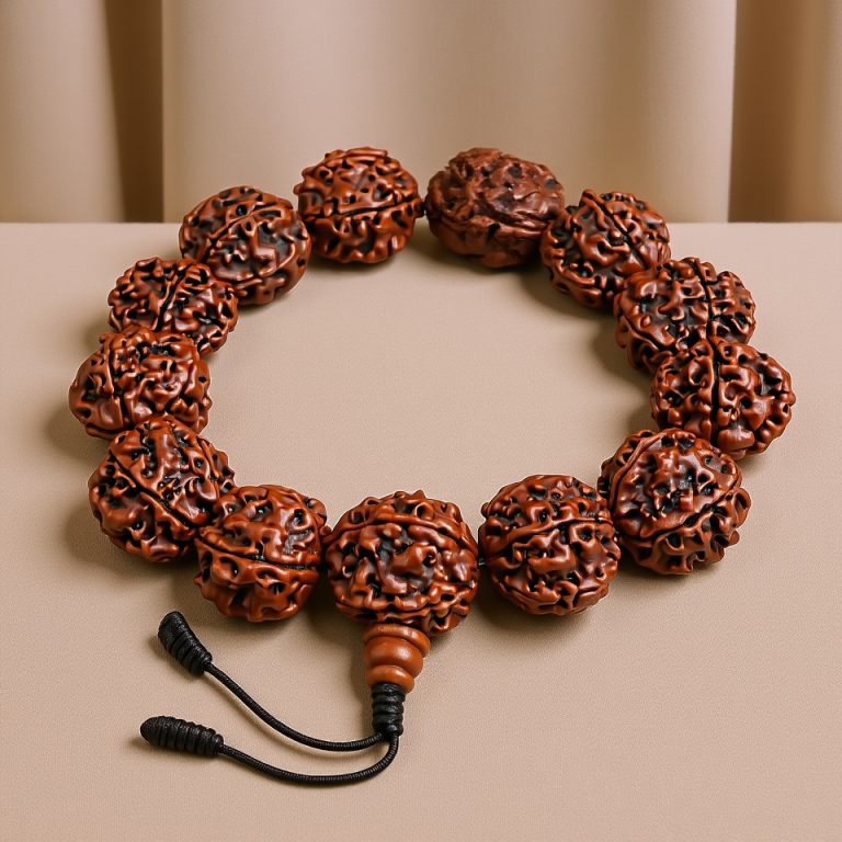 5-Face Rudraksha Bead Mala for Spiritual Growth