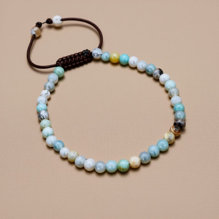 Amazonite Stone Wrist Mala for Inner Peace
