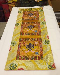 Silk Brocade Tibetan Endless Knot Table Runner