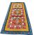 Enhance your spiritual practice with this handmade Tibetan silk brocade table runner from Nepal, featuring the dorje design and Wheel of Life, embodying the essence of Vajrayana teachings.