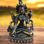 This handmade White Tara statue from Nepal embodies healing and longevity, inviting compassion and serenity into your spiritual practice. A perfect addition to any altar or meditation space.