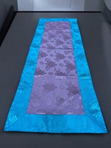 Tibetan Silk Brocade Endless Knot Table Runner