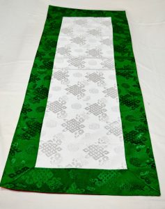 Endless Knot Silk Brocade Table Runner