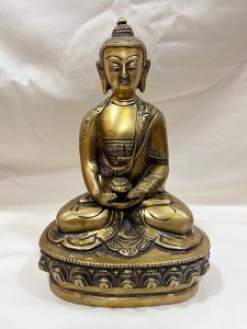 Handmade Amitabha Statue in Brass and Bronze