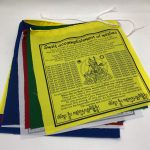 Handmade in Nepal by skilled artisans, these vibrant cotton prayer flags feature Guru Rimpoche and his mantras, inviting blessings of compassion and wisdom into the world.
