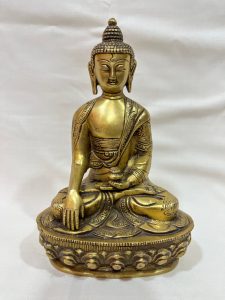 Handmade Shakyamuni Buddha Statue in Brass and Bronze