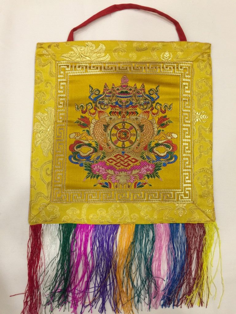 Tibetan 8 Auspicious Symbols Wall Hanging