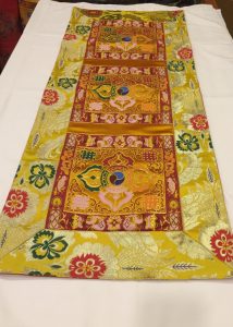 Double Dorje Silk Brocade Table Runner
