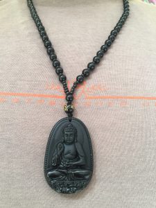 Black Onyx Buddha Meditation Mala Beads