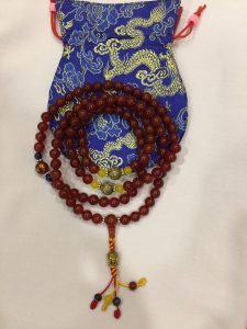 Carnelian Mala with Om Mani Padme Hum