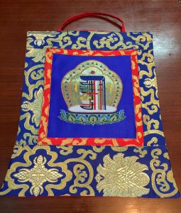 Silk Brocade Blue Kalachakra Wall Hanging