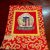 This handmade silk brocade wall hanging from Nepal features the sacred Kalachakra, embodying the teachings of compassion and enlightenment, perfect for enriching your spiritual space.