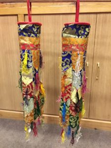 Tibetan Silk Brocade Ceiling Hangings - Chukor Set