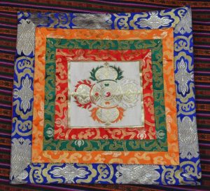 Tibetan Silk Brocade Dorje Altar Cloth