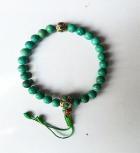 Turquoise Hand Mala with Adjustable Cord