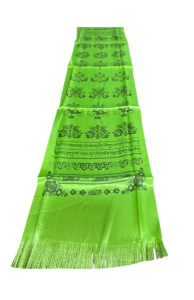 Tibetan Green Khata Ceremonial Offering Scarf