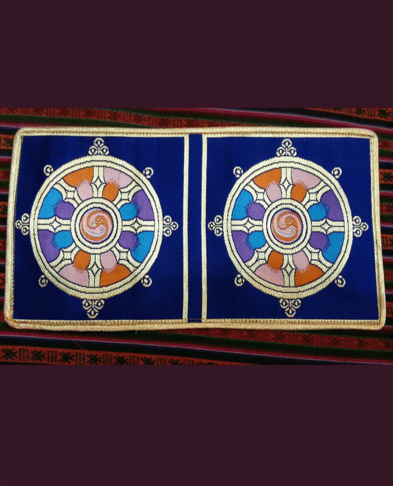 Tibetan Wheel of Life Silk Table Mat