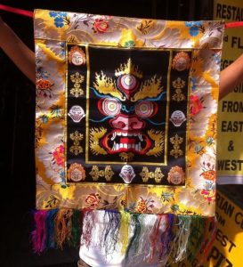 Mahakala Tibetan Silk Brocade Dance Apron