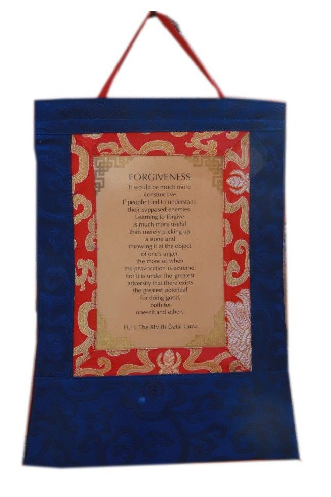Dalai Lama Forgiveness Thangka Wall Hanging