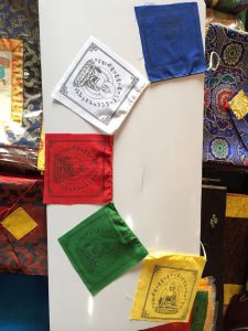 Medicine Buddha Cotton Prayer Flag - Lungta