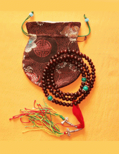 Rosewood Mala with Turquoise Markers