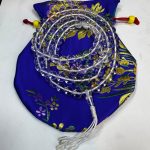 Handmade in Nepal by skilled artisans, this clear crystal mala features 108 beads, serving as a sacred tool for mantra recitation and meditation, enriching your spiritual practice.