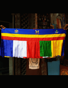 Tibetan Silk Shambu with Eight Symbols