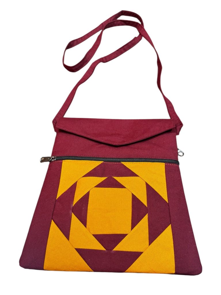 Tibetan Cotton Crossbody Bag for Spiritual Journeys