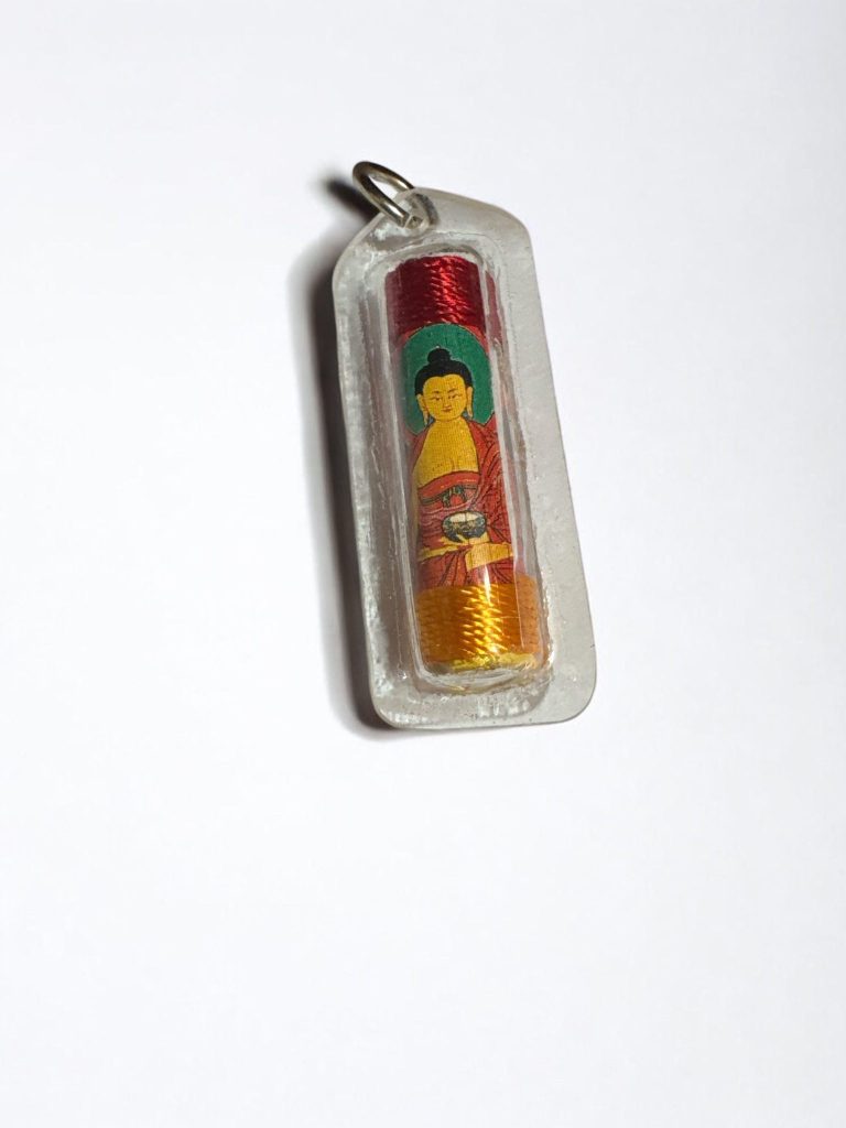 Tibetan Mantra Healing Amulet for Spiritual Protection