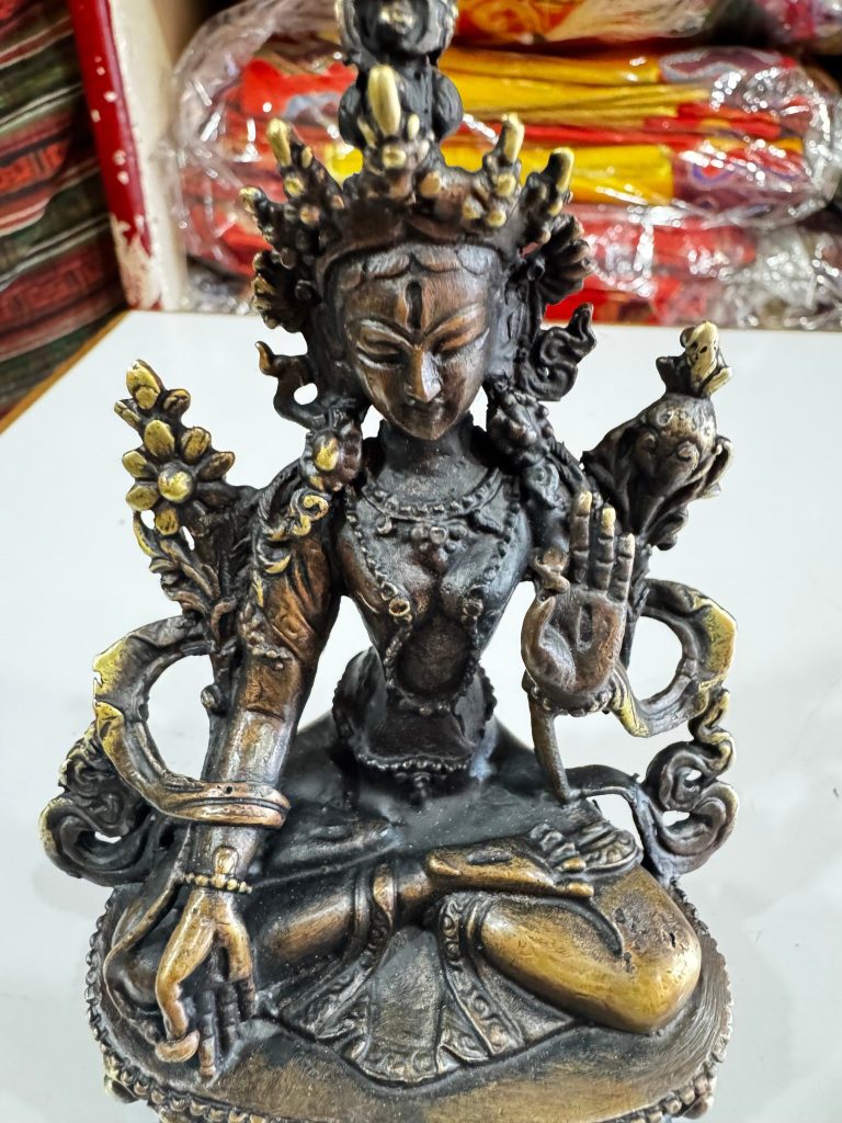 Handmade Copper White Tara Statue
