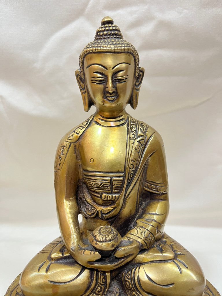 Handmade Amitabha Statue in Brass and Bronze