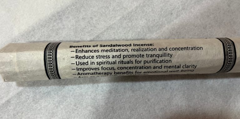 Handmade Sandalwood Incense Sticks for Meditation