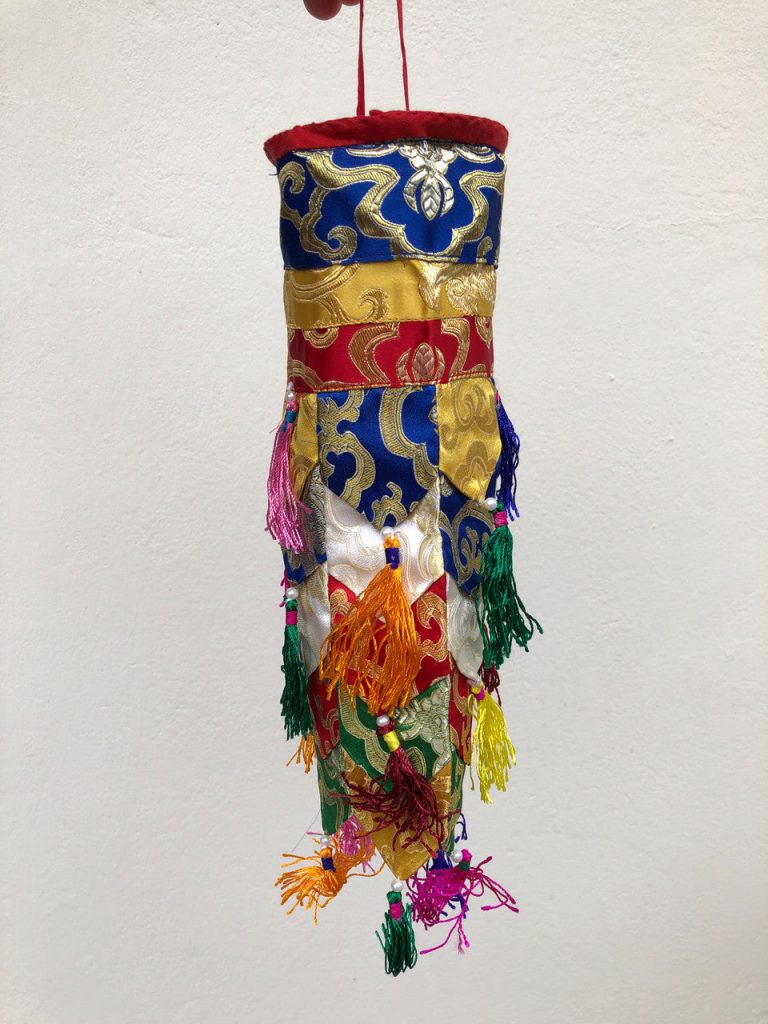 Tibetan Silk Brocade Temple Hanging Set