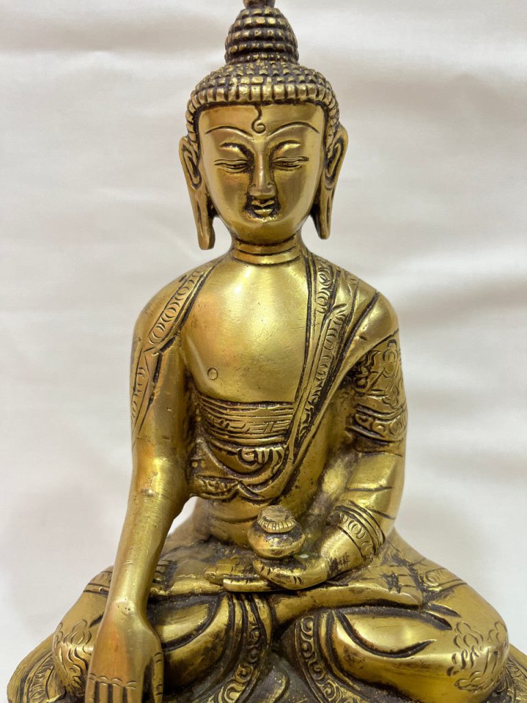 Handmade Shakyamuni Buddha Statue in Brass and Bronze