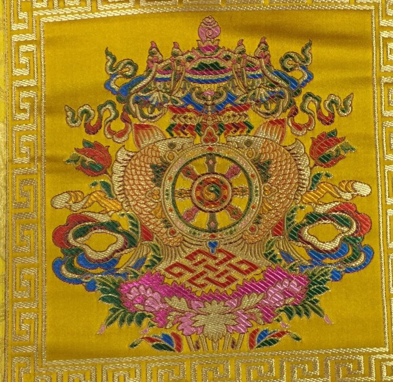 Tibetan 8 Auspicious Symbols Wall Hanging