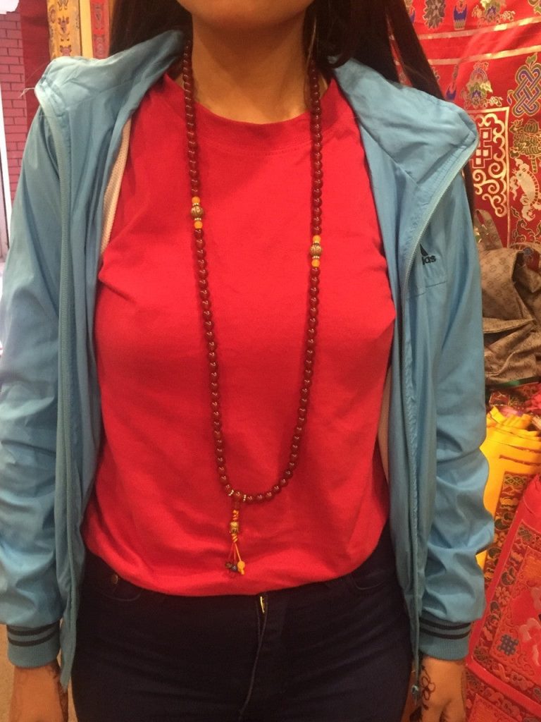 Carnelian Mala with Om Mani Padme Hum