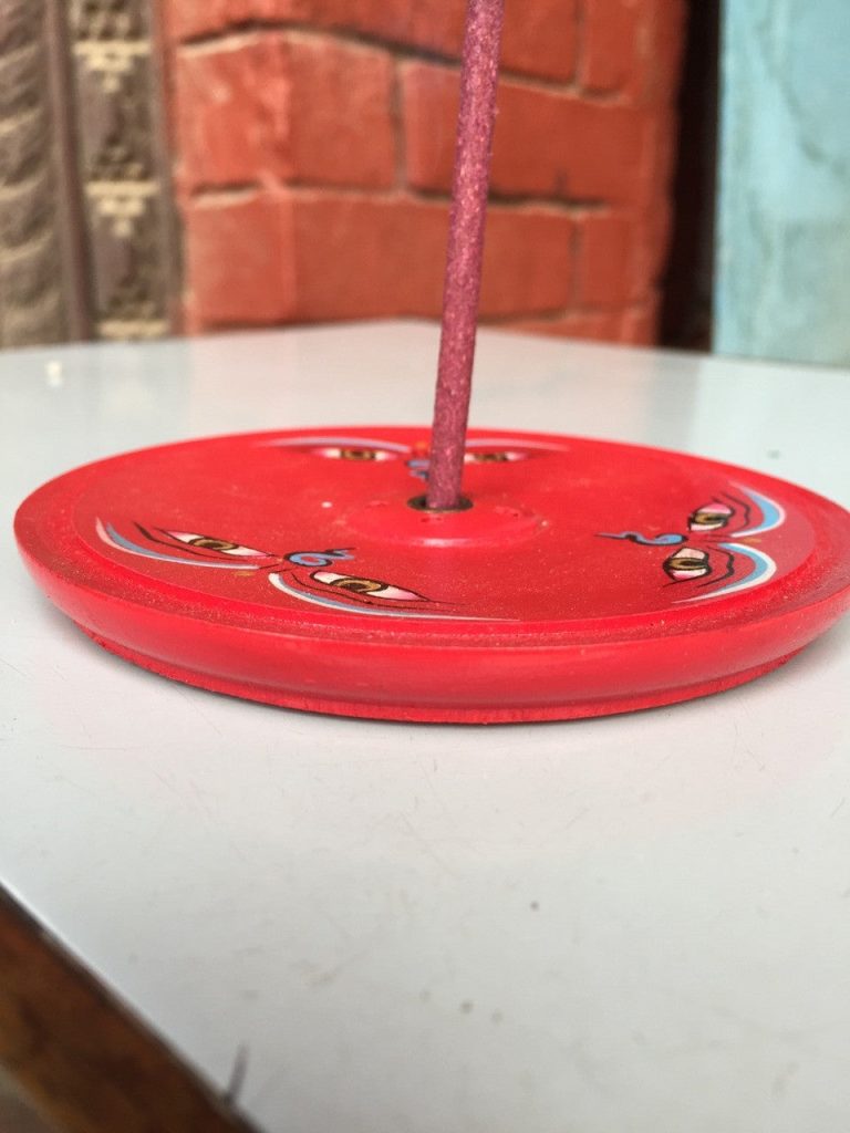 Buddha Eyes Wooden Incense Burner