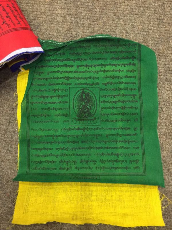 Tibetan Cotton Lungta Prayer Flags - 25 Leaves
