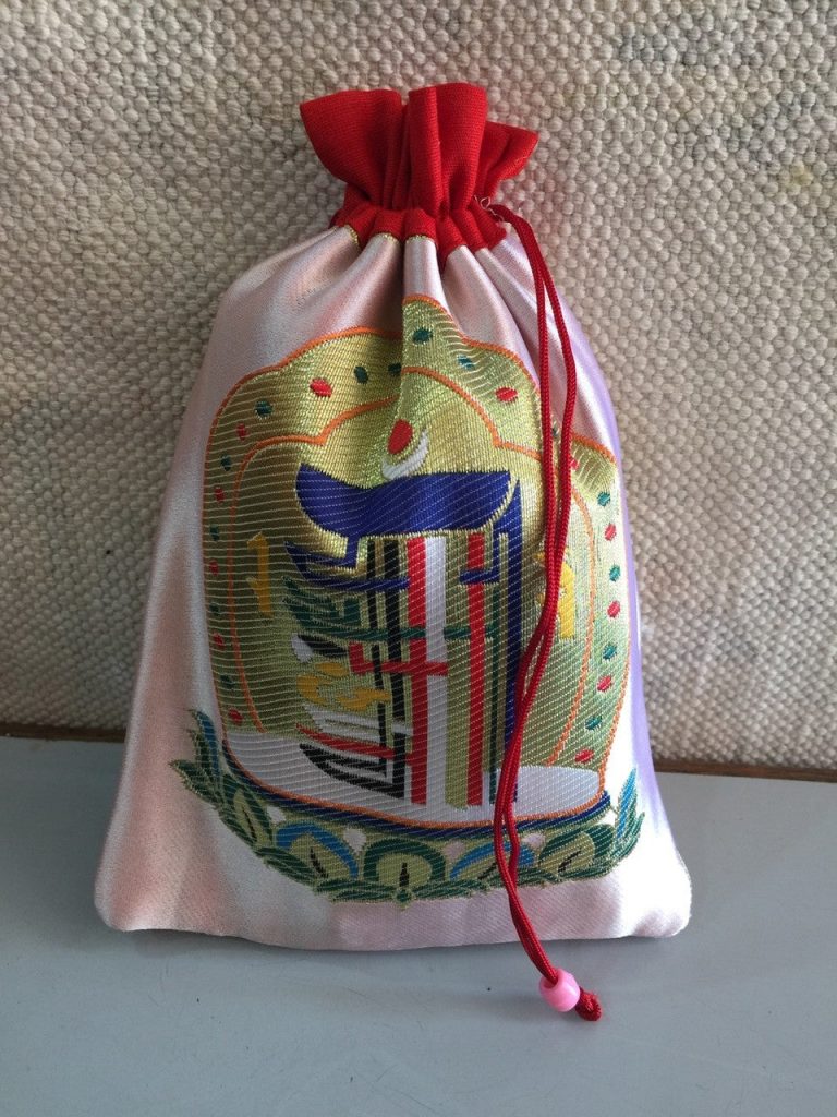 Kalachakra Silk Brocade Mala Bag