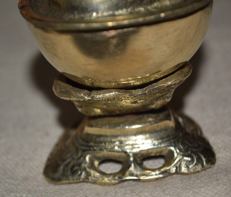 Brass Skull Cup for Vajrayana Rituals