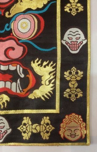 Mahakala Silk Brocade Altar Table Mat