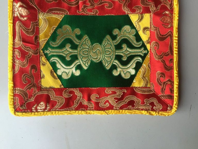 Green Dorje Tibetan Brocade Placemat
