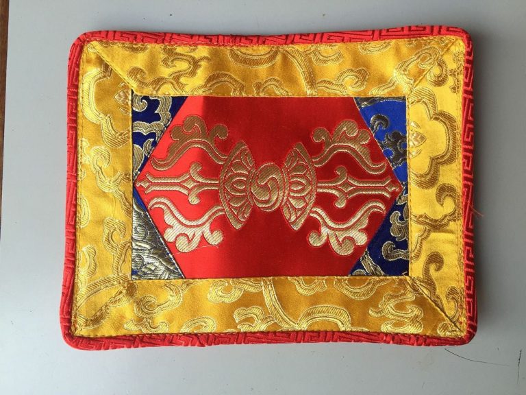 Tibetan Red Dorji Silk Placemat